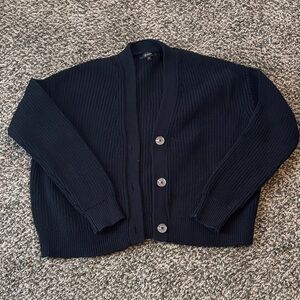 Quince Black Women's Cardigan Sweater